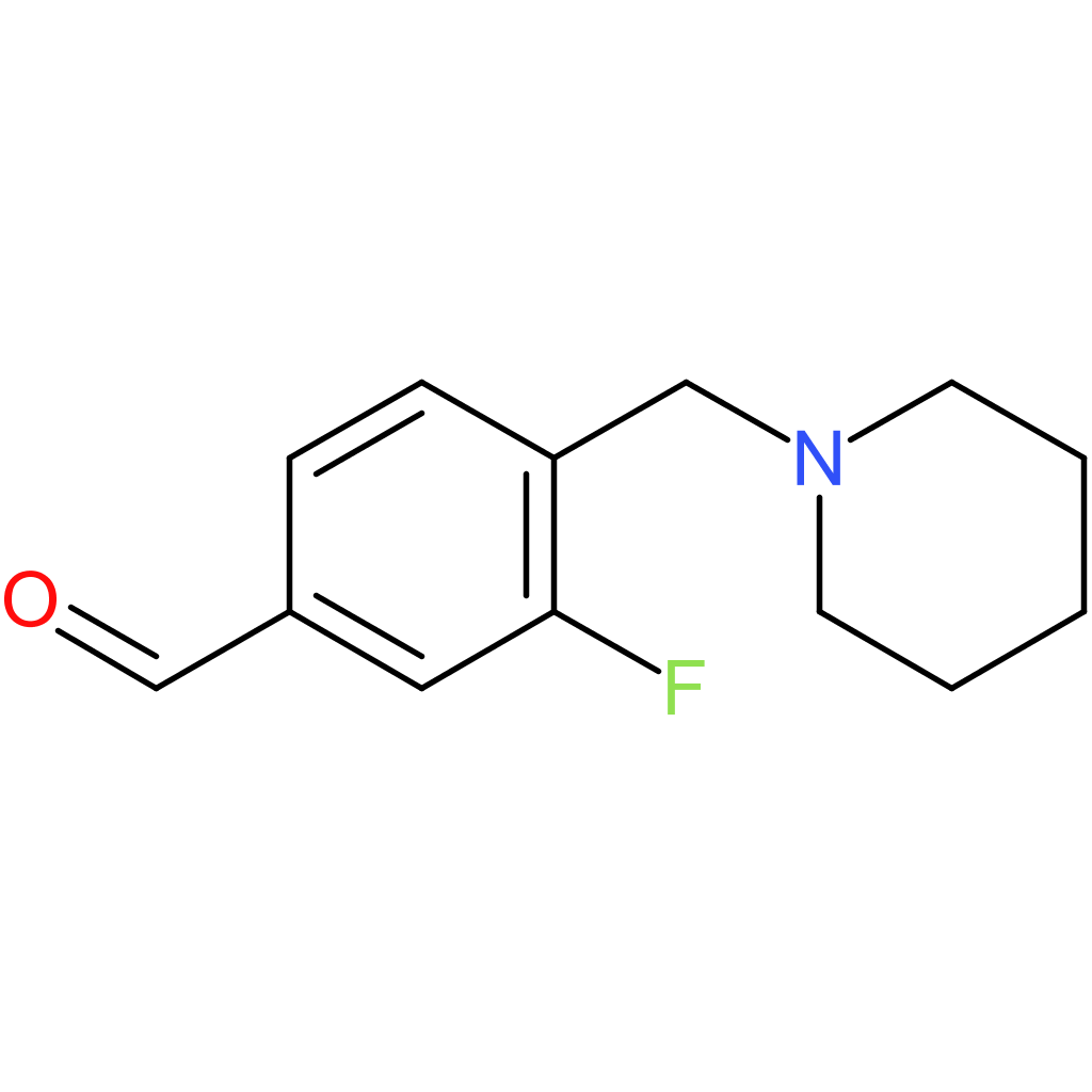 3-fluoro-4-(piperidin-1-ylmethyl)benzaldehyde