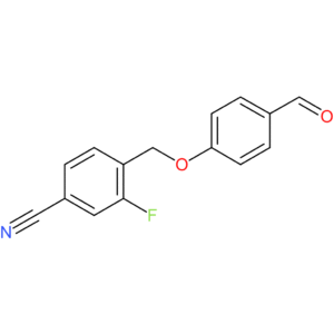 3-fluoro-4-((4-formylphenoxy)methyl)benzonitrile