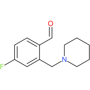 4-fluoro-2-(piperidin-1-ylmethyl)benzaldehyde