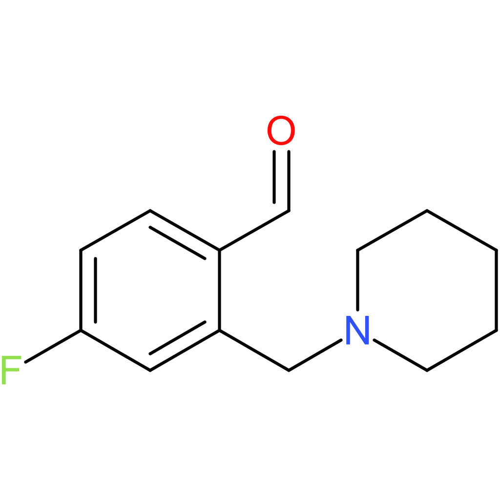 4-fluoro-2-(piperidin-1-ylmethyl)benzaldehyde