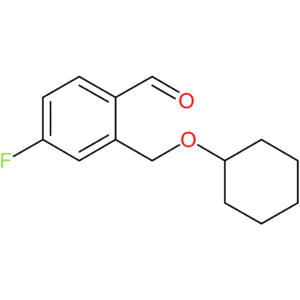 2-((cyclohexyloxy)methyl)-4-fluorobenzaldehyde