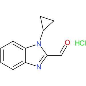 1-cyclopropyl-1H-benzo[d]imidazole-2-carbaldehyde hydrochloride