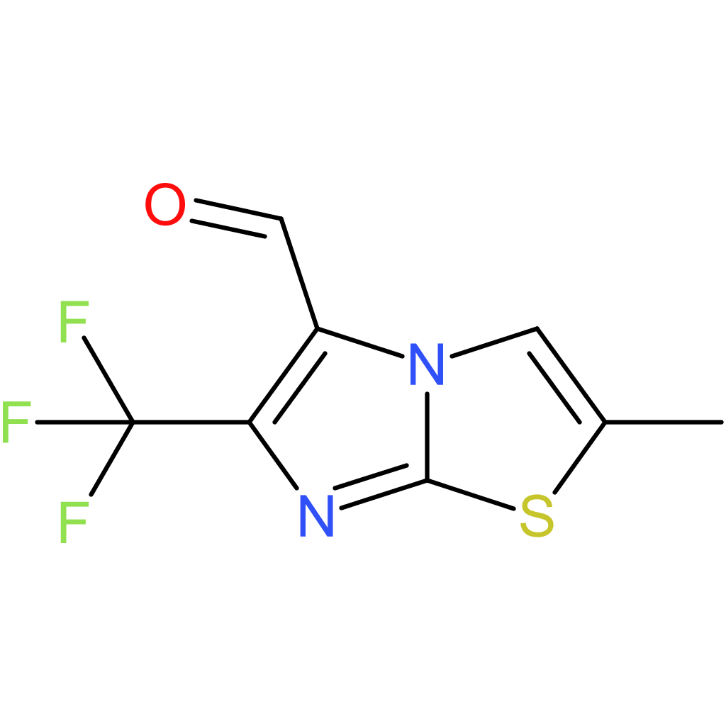 2-methyl-6-(trifluoromethyl)imidazo[2,1-b]thiazole-5-carbaldehyde