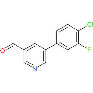 5-(4-chloro-3-fluorophenyl)nicotinaldehyde
