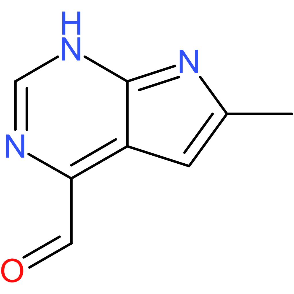 6-methyl-1H-pyrrolo[2,3-d]pyrimidine-4-carbaldehyde