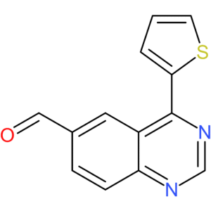 4-(thiophen-2-yl)quinazoline-6-carbaldehyde