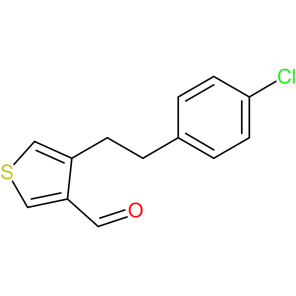 4-(4-chlorophenethyl)thiophene-3-carbaldehyde