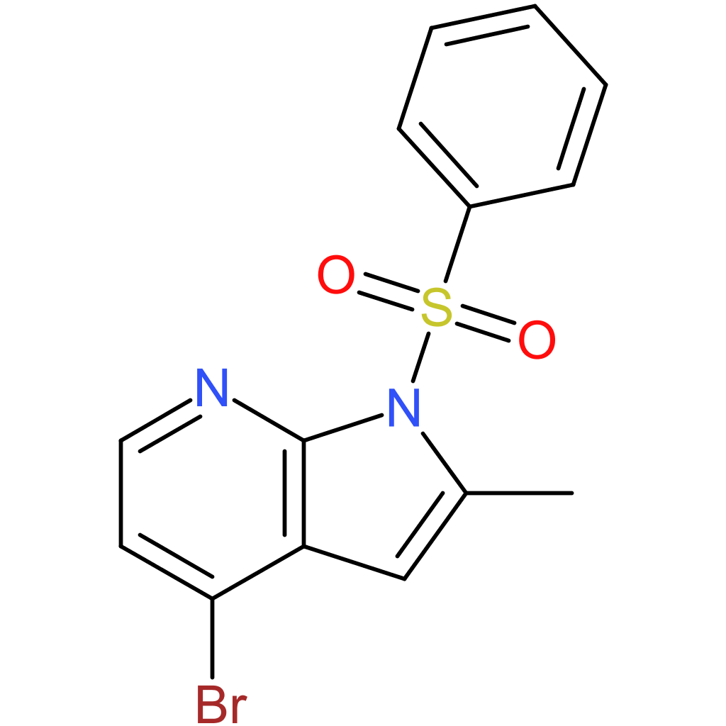 1-(benzenesulfonyl)-4-bromo-2-methyl-1H-pyrrolo[2,3-b]pyridine