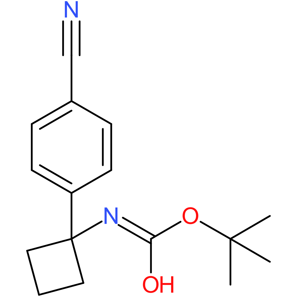 tert-butyl N-[1-(4-cyanophenyl)cyclobutyl]carbamate