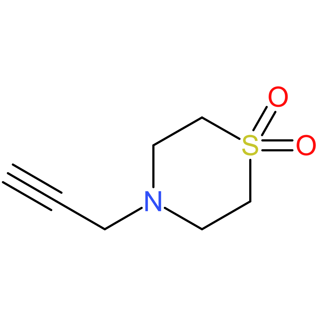 thiomorpholine, 4-(2-propyn-1-yl)-, 1,1-dioxide