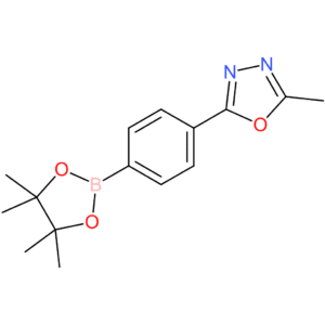2-methyl-5-[4-(tetramethyl-1,3,2-dioxaborolan-2-yl)phenyl]-1,3,4-oxadiazole