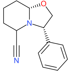(3S,5R,8aS)-(+)-Hexahydro-3-phenyl-5H-oxazolo[3,2-a]pyridine-5-carbonitrile