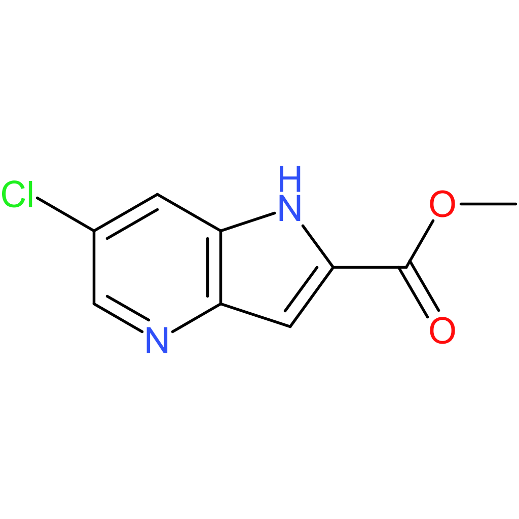 methyl 6-chloro-1H-pyrrolo[3,2-b]pyridine-2-carboxylate