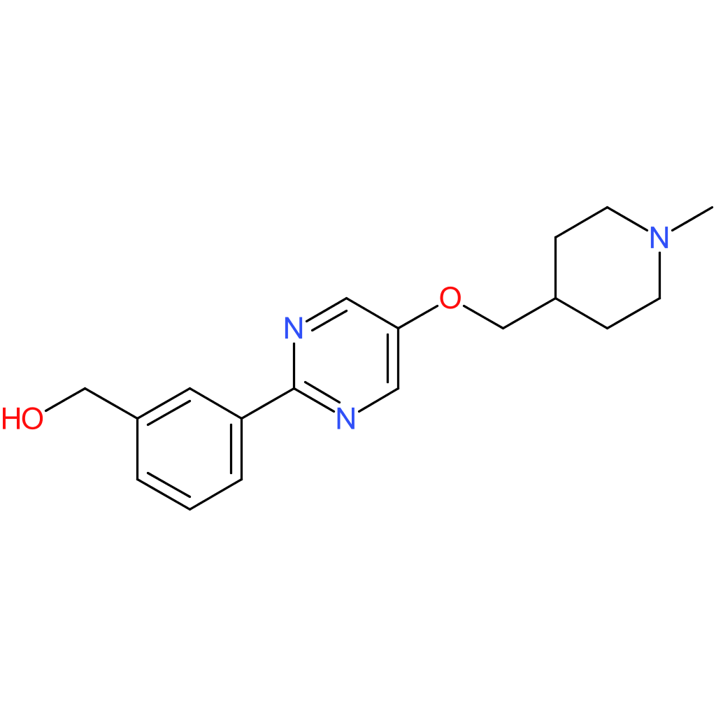 benzenemethanol, 3-[5-[(1-methyl-4-piperidinyl)methoxy]-2-pyrimidinyl]-