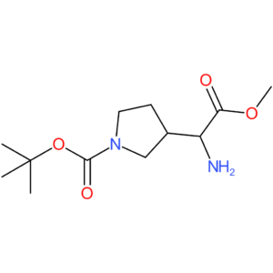 tert-butyl 3-(1-amino-2-methoxy-2-oxoethyl)pyrrolidine-1-carboxylate