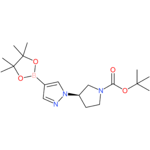 tert-butyl (3R)-3-[4-(tetramethyl-1,3,2-dioxaborolan-2-yl)-1H-pyrazol-1-yl]pyrrolidine-1-carboxylate