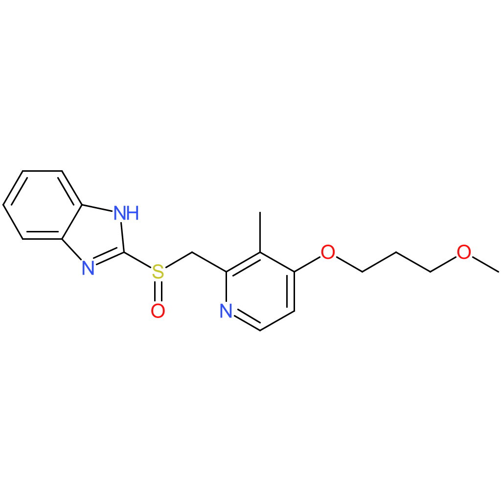 1h-benzimidazole, 2-[[[4-(3-methoxypropoxy)-3-methyl-2-pyridinyl]methyl]sulfinyl]-