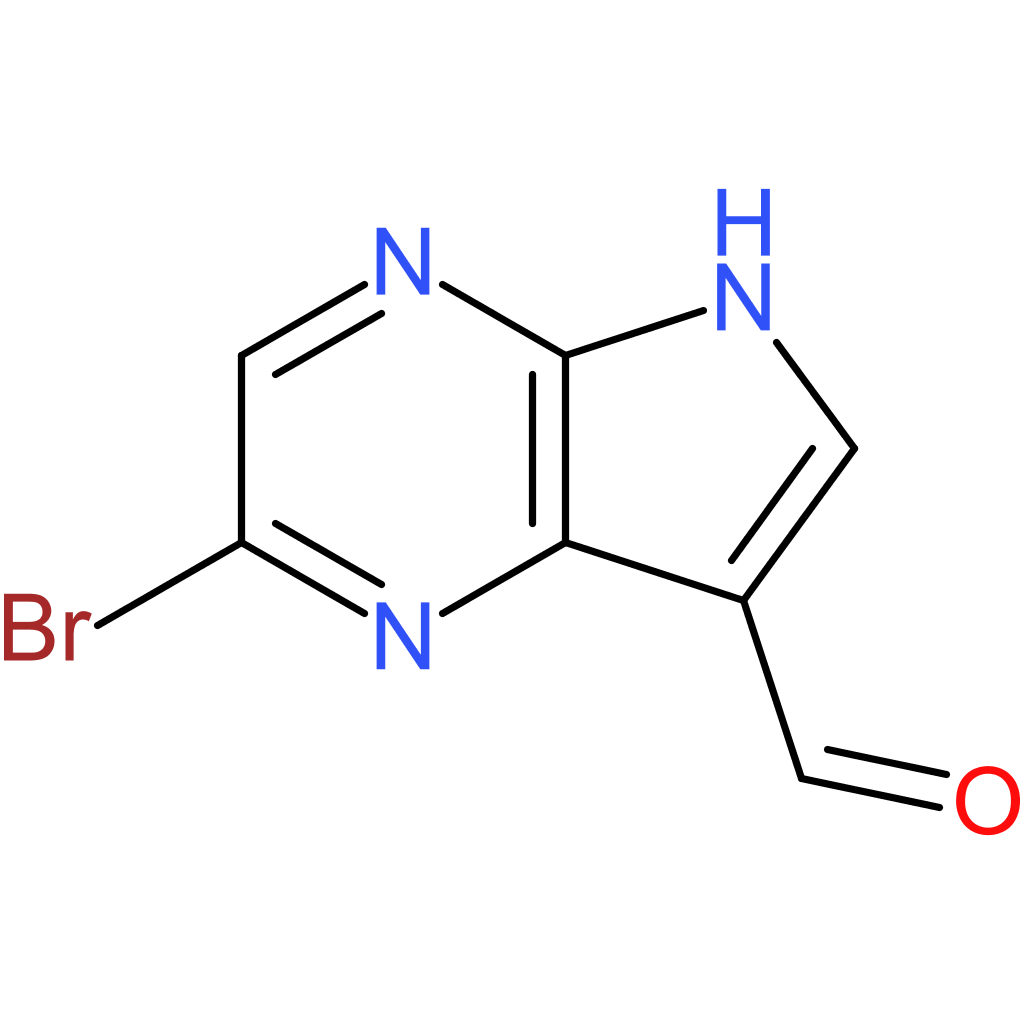 2-bromo-5H-pyrrolo[2,3-b]pyrazine-7-carbaldehyde