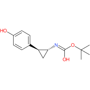 tert-butyl N-[(1R,2S)-rel-2-(4-hydroxyphenyl)cyclopropyl]carbamate