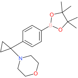 morpholine, 4-[1-[4-(4,4,5,5-tetramethyl-1,3,2-dioxaborolan-2-yl)phenyl]cyclopropyl]-