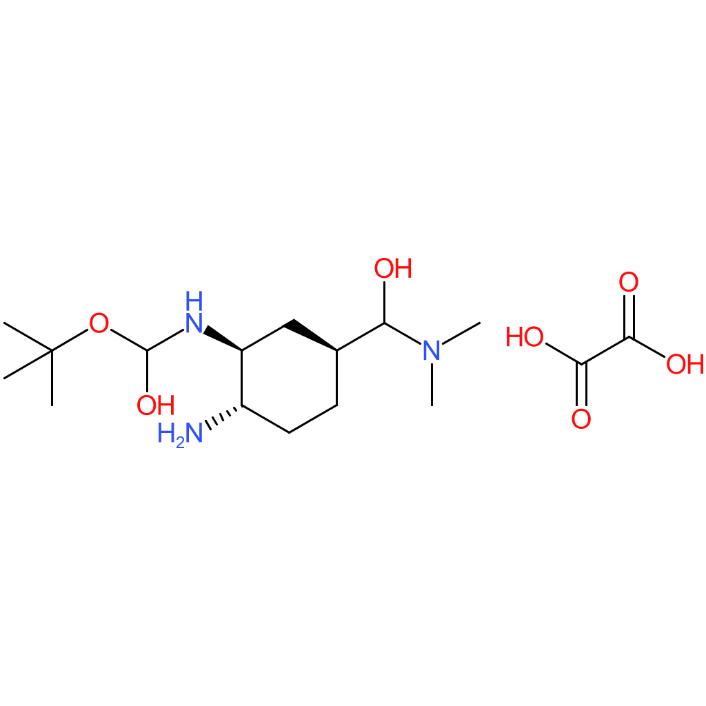 tert-butyl N-[(1R,2S,5S)-2-amino-5-(dimethylcarbamoyl)cyclohexyl]carbamate oxalate
