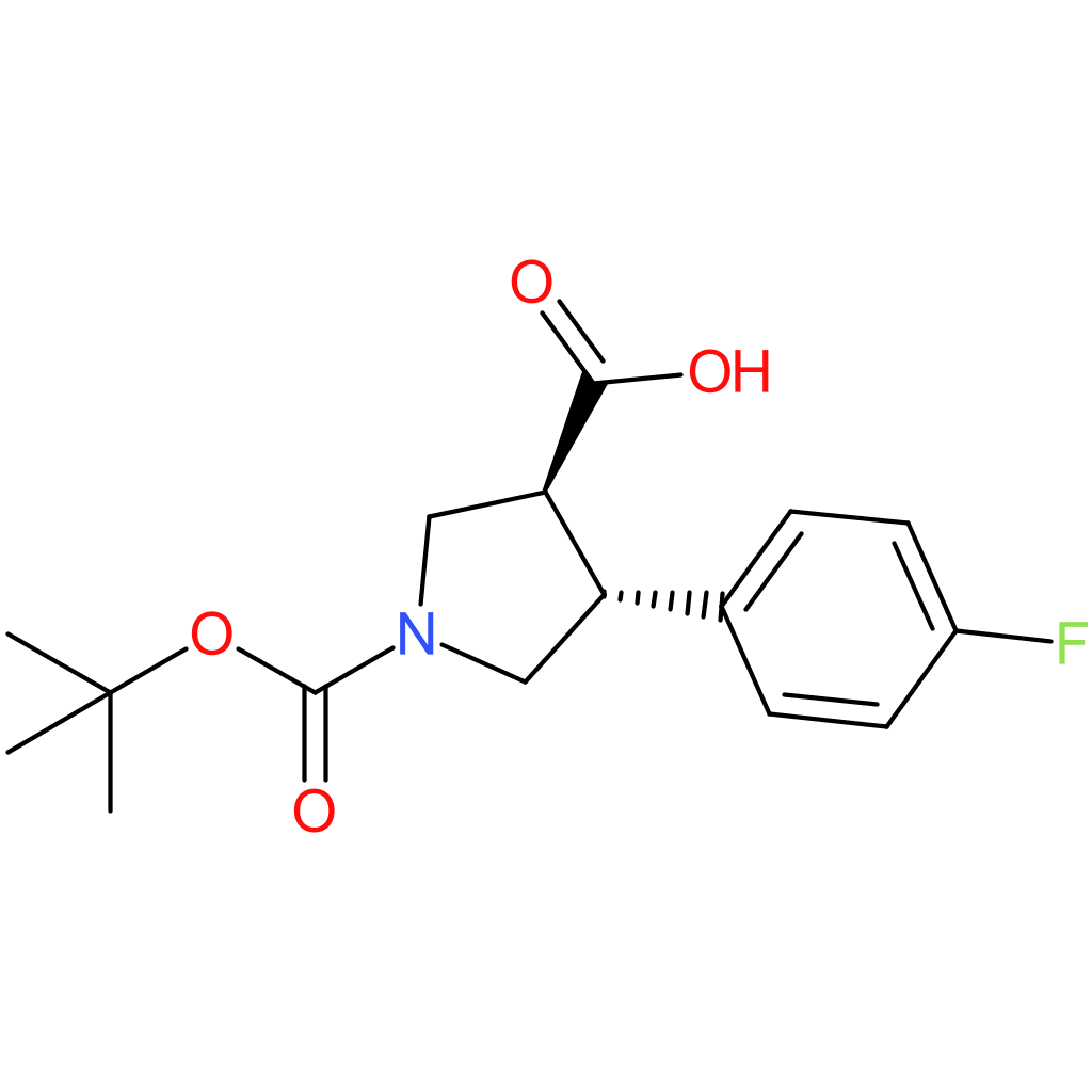 trans-1-boc-4-(4-fluorophenyl)-pyrrolidine-3-carboxylic acid
