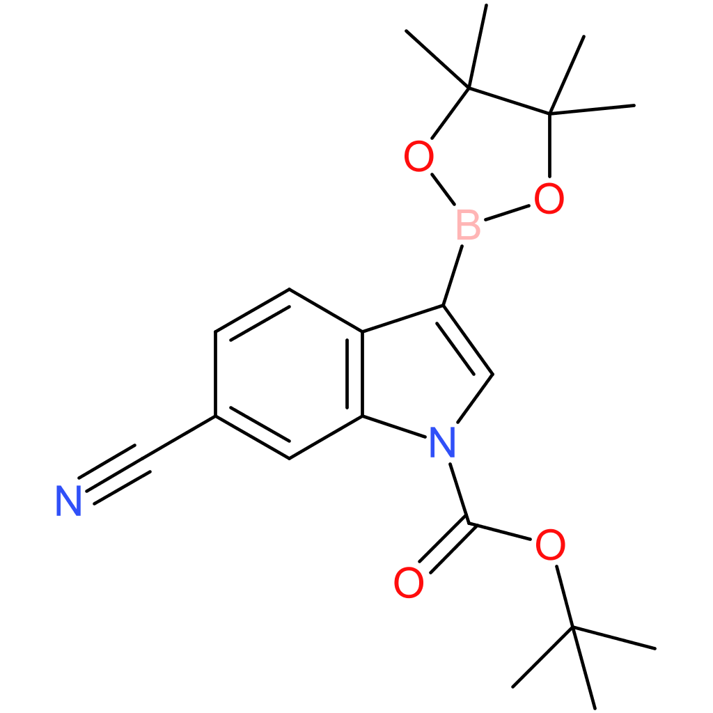 tert?butyl 6?cyano?3?(tetramethyl?1,3,2?dioxaborolan?2?yl)?1H?indole?1?carboxylate