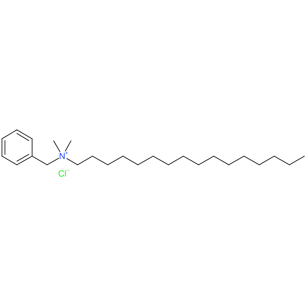 Benzyldimethylhexadecylammonium chloride