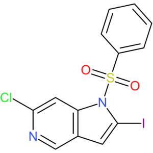 1-(benzenesulfonyl)-6-chloro-2-iodo-1H-pyrrolo[3,2-c]pyridine