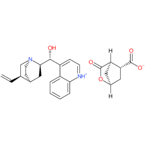 (1R,4R,5R)-3-oxo-2-oxabicyclo[2.2.1]heptane-5-carboxylic acid cinchonidine salt