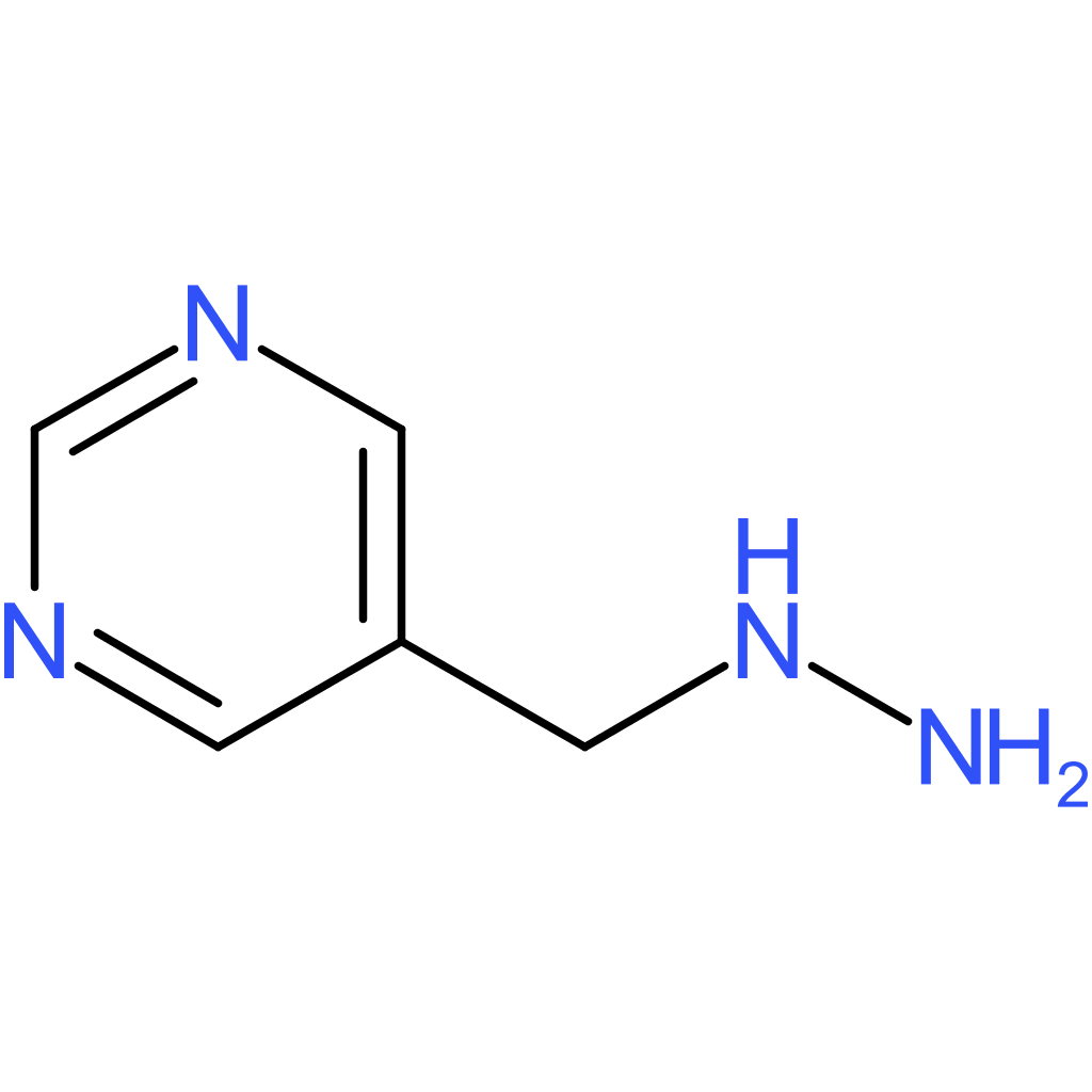 5-(hydrazinylmethyl)pyrimidine hydrochloride