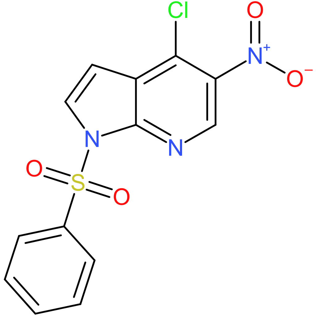 1-(benzenesulfonyl)-4-chloro-5-nitro-1H-pyrrolo[2,3-b]pyridine