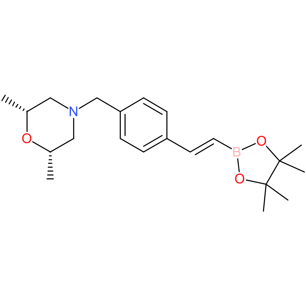cis-2,6-dimethyl-4-({4-[(E)-2-(tetramethyl-1,3,2-dioxaborolan-2-yl)ethenyl]phenyl}methyl)morpholine