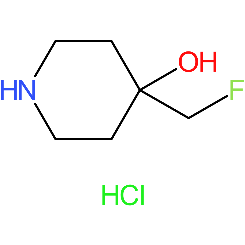 4-(fluoromethyl)piperidin-4-ol hydrochloride