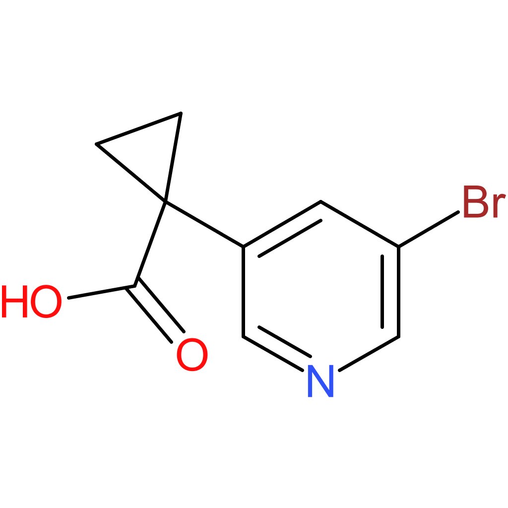 1-(5-bromopyridin-3-yl)cyclopropane-1-carboxylic acid