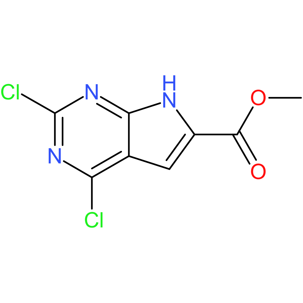 methyl 2,4-dichloro-7H-pyrrolo[2,3-d]pyrimidine-6-carboxylate