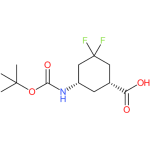 cyclohexanecarboxylic acid, 5-[[(1,1-dimethylethoxy)carbonyl]amino]-3,3-difluoro-, (1r,5s)-rel-