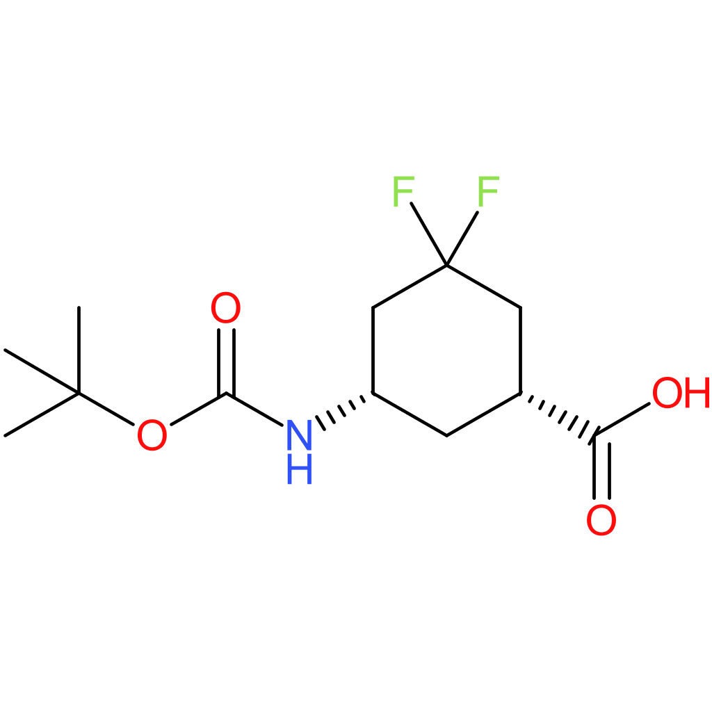 cyclohexanecarboxylic acid, 5-[[(1,1-dimethylethoxy)carbonyl]amino]-3,3-difluoro-, (1r,5s)-rel-