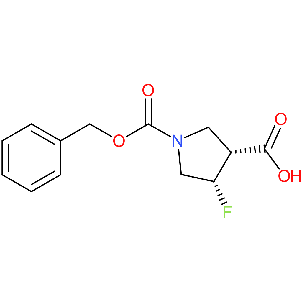 (3R,4S)-rel-1-[(benzyloxy)carbonyl]-4-fluoropyrrolidine-3-carboxylic acid