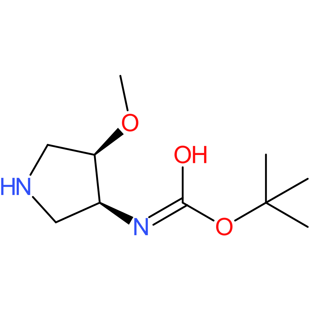 cis-3-(boc-amino)-4-methoxypyrrolidine