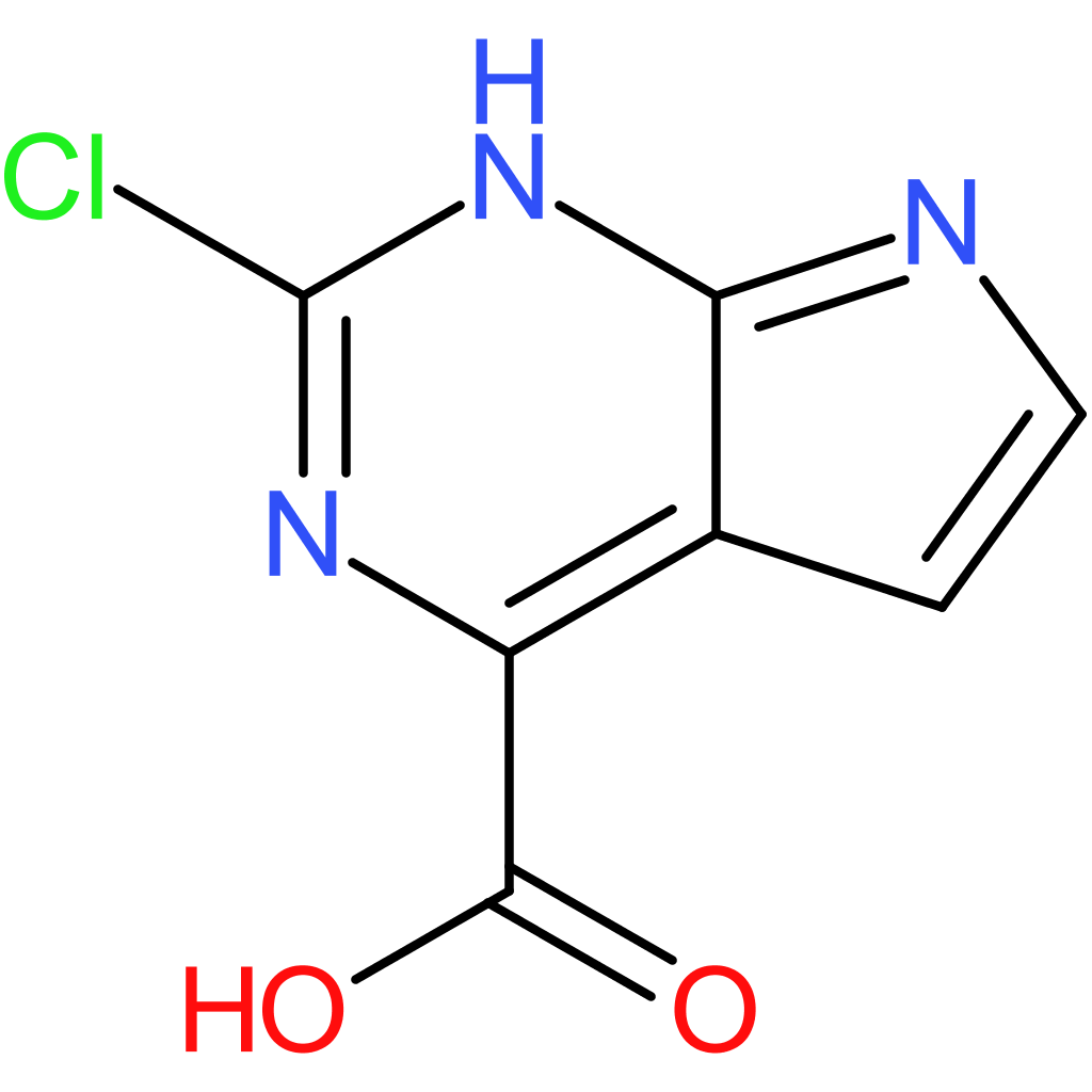 2-chloro-7H-pyrrolo[2,3-d]pyrimidine-4-carboxylic acid