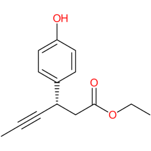 ethyl (3S)-3-(4-hydroxyphenyl)hex-4-ynoate
