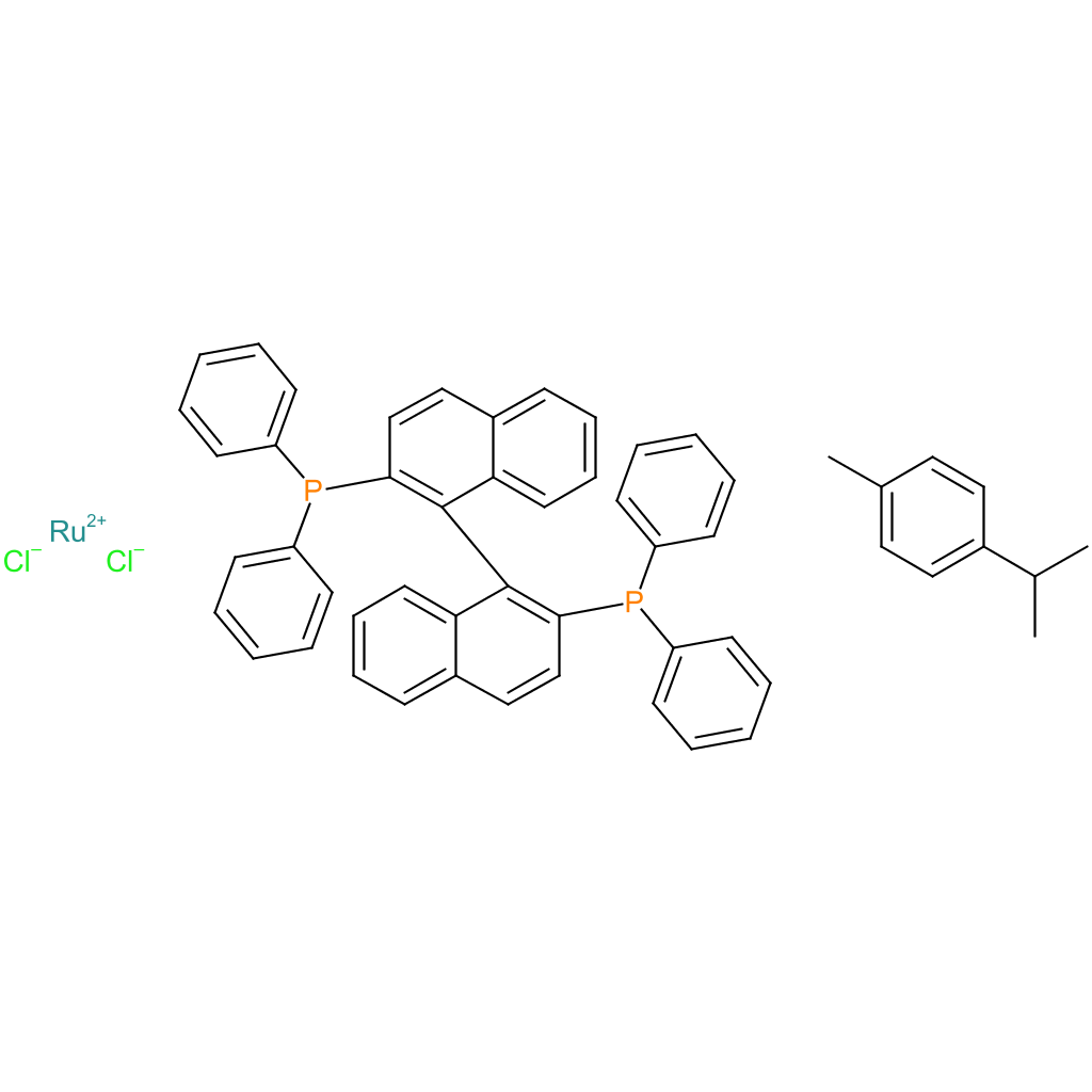 (R)-(+)-2,2-BIS(DIPHENYLPHOSPHINO)-1,1-BINAPHTHALENECHLORO(P-CYMENE)RUTHENIUM CHLORIDE