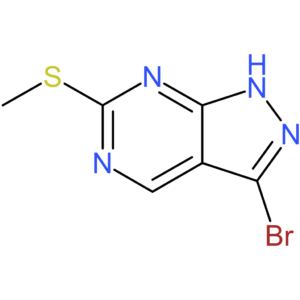 3-bromo-6-(methylsulfanyl)-1H-pyrazolo[3,4-d]pyrimidine
