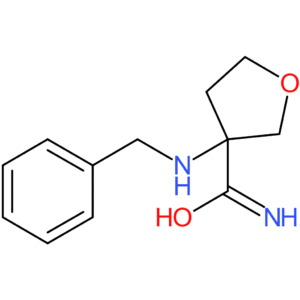 3-(benzylamino)oxolane-3-carboxamide