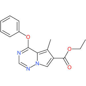 ethyl 5-methyl-4-phenoxypyrrolo[2,1-f][1,2,4]triazine-6-carboxylate