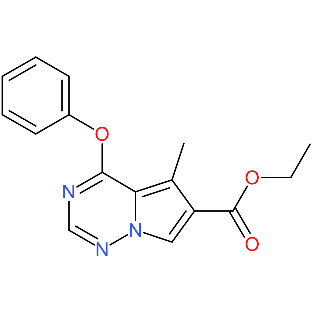 ethyl 5-methyl-4-phenoxypyrrolo[2,1-f][1,2,4]triazine-6-carboxylate