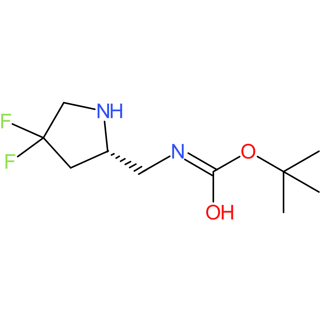 tert-butyl N-{[(2S)-4,4-difluoropyrrolidin-2-yl]methyl}carbamate