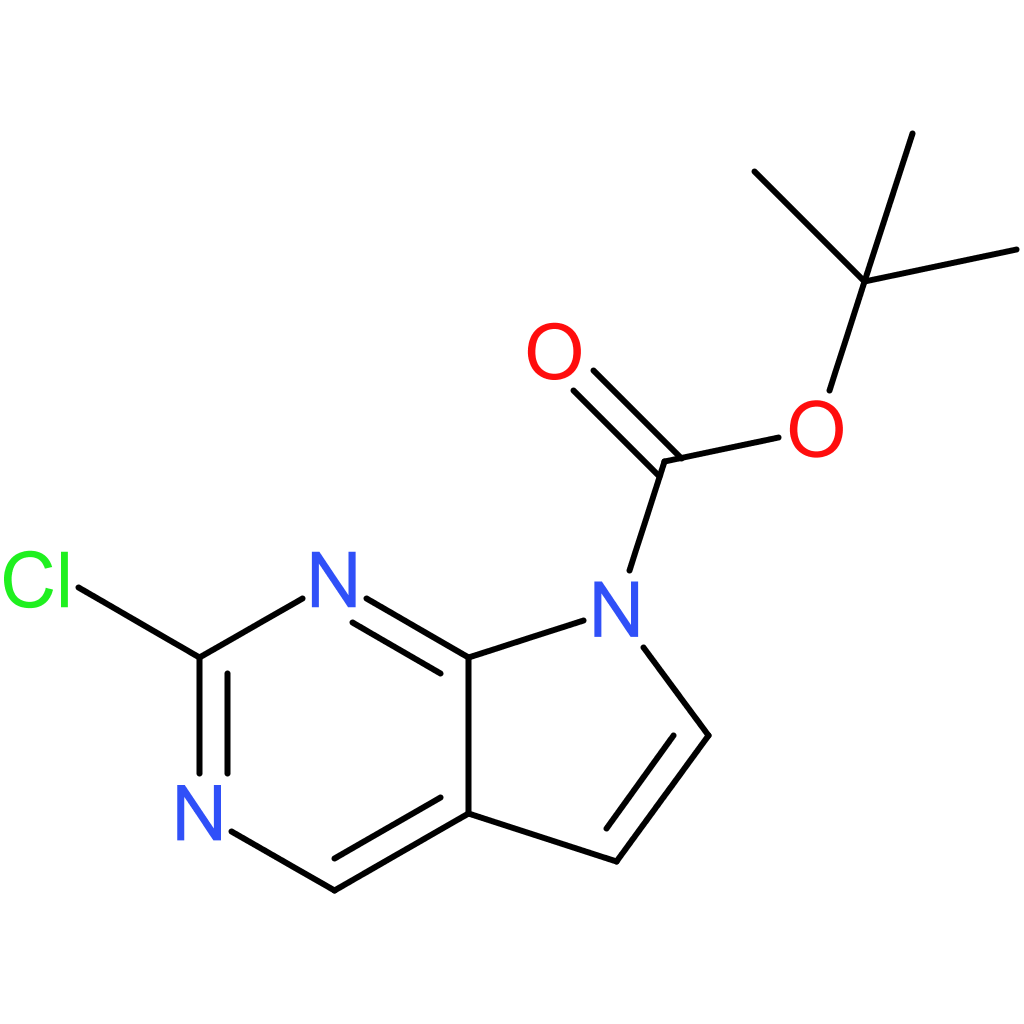 tert-butyl 2-chloro-7H-pyrrolo[2,3-d]pyrimidine-7-carboxylate