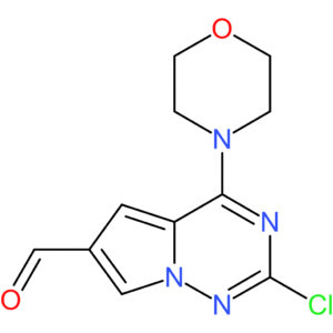 2-chloro-4-(morpholin-4-yl)pyrrolo[2,1-f][1,2,4]triazine-6-carbaldehyde